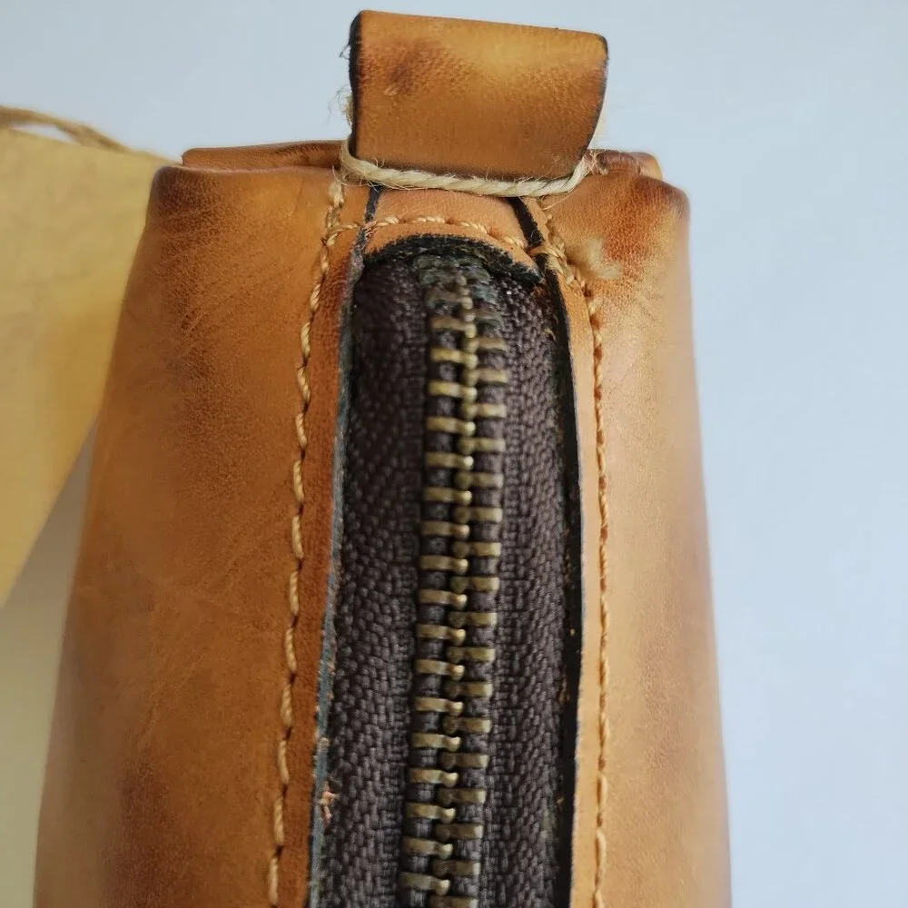 Patricia Nash Isla Oblong Case Riot Rust Leather Pencil Cosmetic Bag NWT - Picture 9 of 16